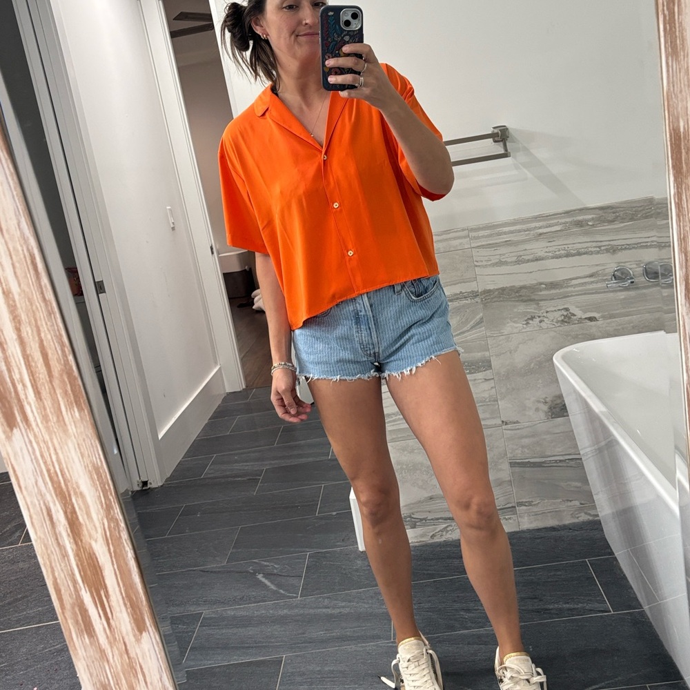 Tangerine Michael Kors, button-down shirt